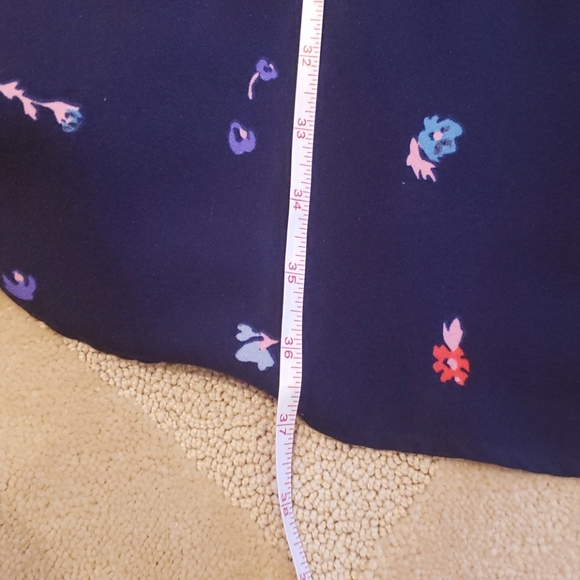 Modcloth Navy Blue and Flowers Dress, Sz S - Picture 11 of 16